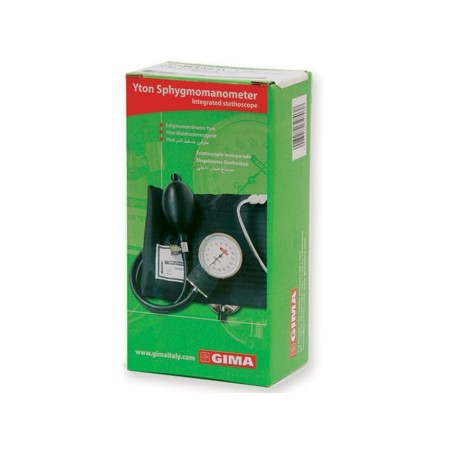 GIMA SFIGMOMANOMETRO AD ANEROIDE YTON CON BRACCIALE IN TESSUTO, FONENDOSCOPIO INTEGRATO E MANOMETRO STACCABILE