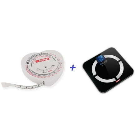 GIMA METRO CON CALCOLATORE IMC -1 CON BILANCIA BODY FAT LIBRA
