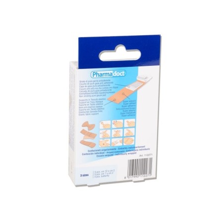 PHARMADOCT CEROTTI PER MANI 3 MISURE - CONF. DA 12 SCATOLE DA 14 CEROTTI