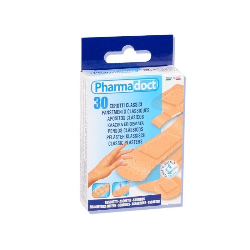 PHARMADOCT CEROTTI CLASSICI ASSORTITI 6 MISURE - CONF. DA 12 SCATOLE DA 30 CEROTTI