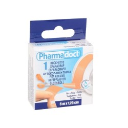 PHARMADOCT CEROTTI A ROCCHETTO IN TELA 5MT X 1.25CM - (CONF. 18 PZ.)