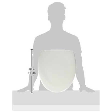 GIMA RIALZO WC CON SISTEMA DI FISSAGGIO LATERALE - 10 CM