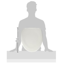 GIMA RIALZO WC CON SISTEMA DI FISSAGGIO LATERALE - 10 CM