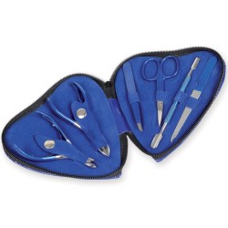 GIMA KIT PODOLOGIA CUORE - BLU - 6 STRUMENTI