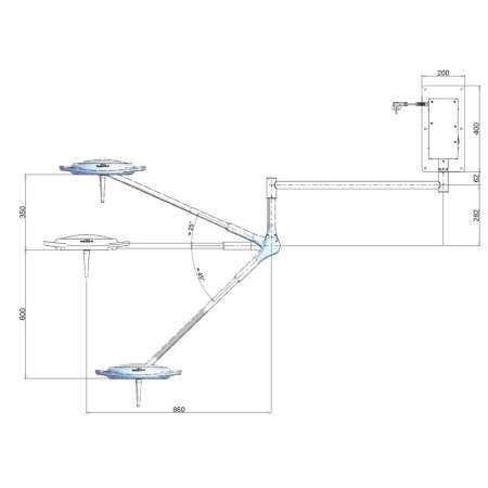 RIMSA LAMPADA A LED PENTALED 12 - DA PARETE