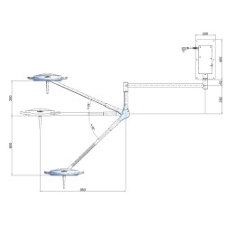 RIMSA LAMPADA A LED PENTALED 12 - DA PARETE
