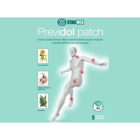 GIMA CEROTTO LENITIVO PREVIDOL 9X14 CM - (CONF. 5 PZ.)