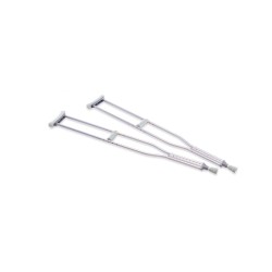 MORETTI COPPIA DI STAMPELLE SOTTOASCELLARI ALLUMINIO ANODIZZATO ADULTI