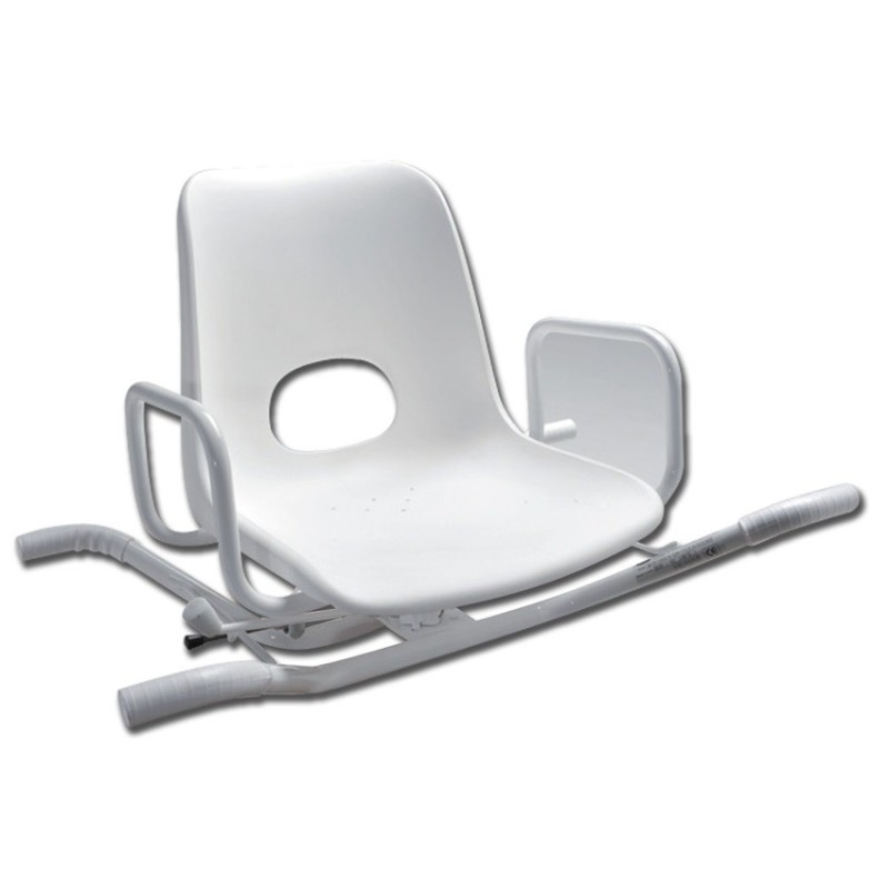 GIMA SEDIA DA BAGNO GIREVOLE A 4 POSIZIONI