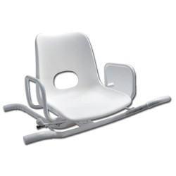 GIMA SEDIA DA BAGNO GIREVOLE A 4 POSIZIONI