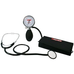 CA-MI SFIGMOMANOMETRO AD ANEROIDE PALMARE CON FONENDOSCOPIO E TRE BRACCIALI