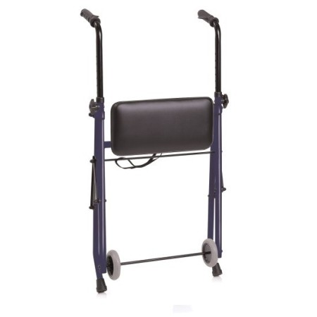 MORETTI DEAMBULATORE ROLLATOR PIEGHEVOLE IN ACCIAIO VERNICIATO - 2 RUOTE CON SEDUTA - NETTUNO