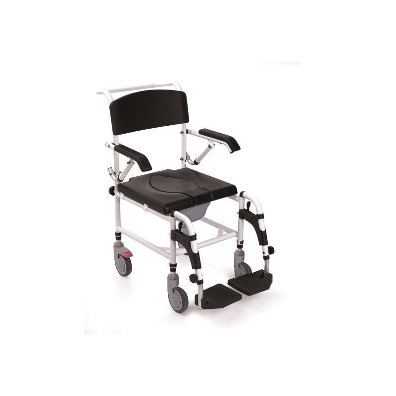 MORETTI SEDIA COMODE PER WC E PER DOCCIA - IMBOTTITURA IN PU