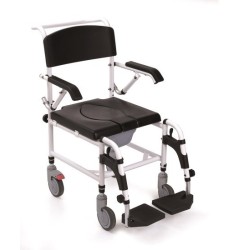 MORETTI SEDIA COMODE PER WC E PER DOCCIA - IMBOTTITURA IN PU