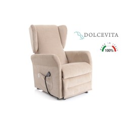 MORETTI POLTRONA ELEVABILE DOLCEVITA - CON 2 MOTORI, FUNZIONE RELAX E METTINPIEDI