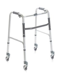 MORETTI DEAMBULATORE PIEGHEVOLE CON 4 RUOTE PIROETTANTI