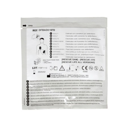 GIMA PLACCHE MONOUSO PER SAM, RESCUE 230, RESCUE LIFE