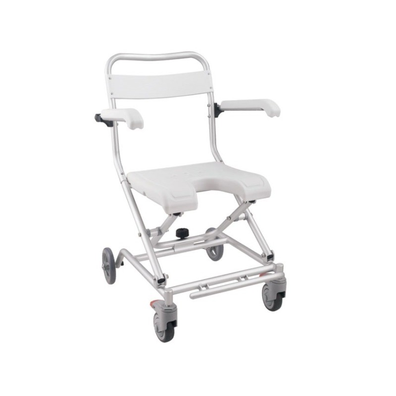 GIMA COMODA DA DOCCIA CON RUOTE