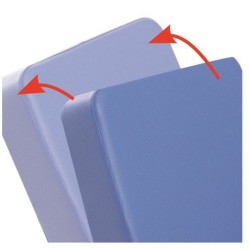 MORETTI SEDIA COMODA IN ACCIAIO VERNICIATO SERIE KOMODA - CON SCHIENALE RECLINABILE - AD AUTOSPINTA POSTERIORE - MISURE DIVERSE