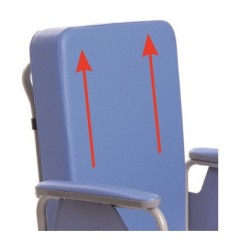 MORETTI SEDIA COMODA IN ACCIAIO VERNICIATO SERIE KOMODA - CON SCHIENALE RECLINABILE - AD AUTOSPINTA POSTERIORE - MISURE DIVERSE