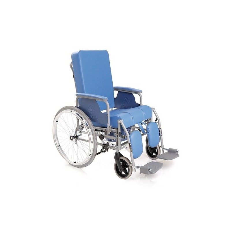 MORETTI SEDIA COMODA IN ACCIAIO VERNICIATO SERIE KOMODA - CON SCHIENALE RECLINABILE - AD AUTOSPINTA POSTERIORE - MISURE DIVERSE