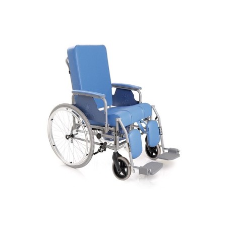 MORETTI SEDIA COMODA IN ACCIAIO VERNICIATO SERIE KOMODA - CON SCHIENALE RECLINABILE - AD AUTOSPINTA POSTERIORE - MISURE DIVERSE