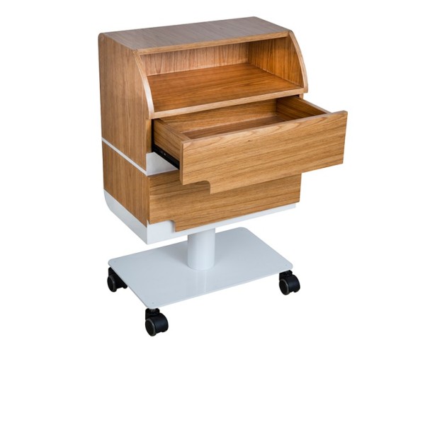 WEELKO CARRELLO IN LEGNO - 2 CASSETTI - 4 RUOTE (CARE)