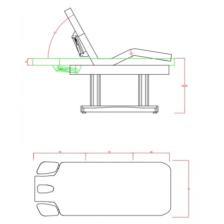 WEELKO LETTINO ELETTRICO A 4 MOTORI - REGOLABILE (TENSOR)