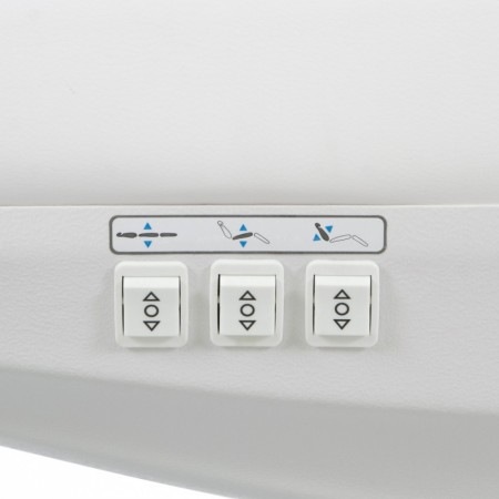 WEELKO POLTRONA PER CENTRI ESTETICI GIREVOLE A 240° - ELETTRICA CON 3 MOTORI - POGGIAPIEDI REGOLABILE (TEMPO)