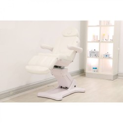 WEELKO POLTRONA PER CENTRI ESTETICI GIREVOLE A 240° - ELETTRICA CON 4 MOTORI - POGGIAPIEDI REGOLABILE (TEMPO)