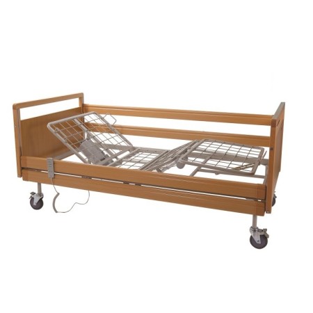 MORETTI LETTO DEGENZA A TRE SNODI SU RUOTE - ELETTRICO (SMONTABILE) GERANIO