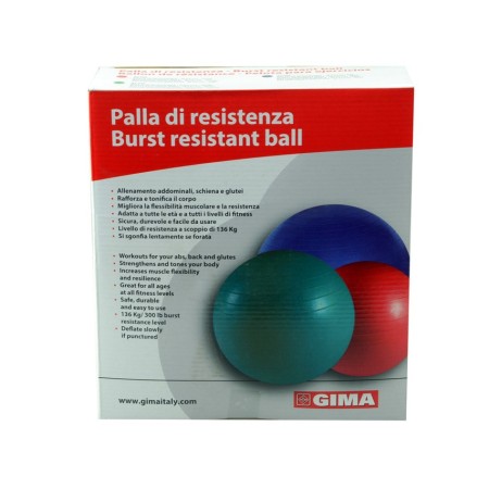 GIMA PALLA RESISTENTE DIAMETRO 75 CM- BLU