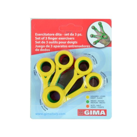 GIMA SET DA 3 ESERCITATORI PER DITA