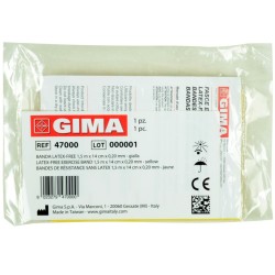 GIMA BANDA LATEX-FREE 1,5 m x 14 cm x 0,20 mm - GIALLA