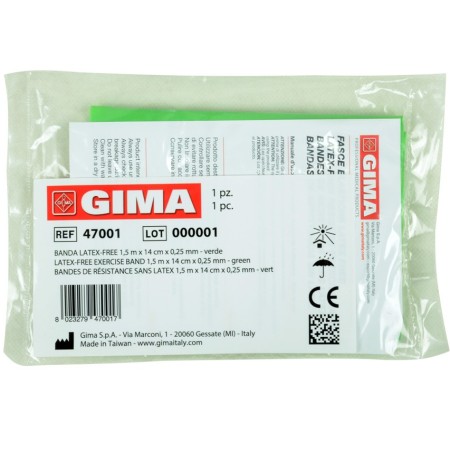 GIMA BANDA LATEX-FREE 1,5 m x 14 cm x 0,25 mm - VERDE