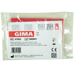BANDA LATEX-FREE 1,5 Mx 14 CMx 0,30 MM- ROSSA