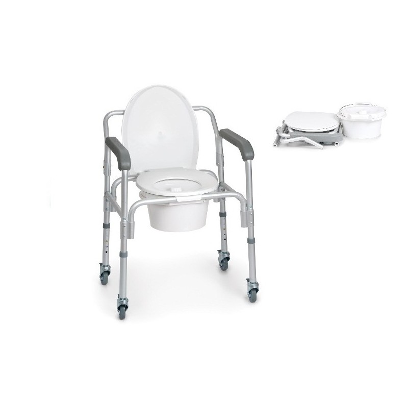 MORETTI SEDIA COMODA 4 FUNZIONI IN UNA - SMONTABILE SU RUOTE