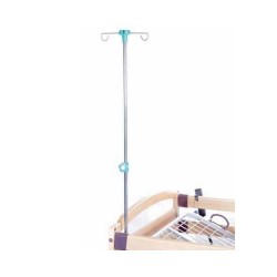 GIMA ASTA FLEBO A 2 GANCI PER BARELLA PROFESSIONALE/BARELLA PROFESSIONALE RX  CON SPONDE E PORTABOMBOLA