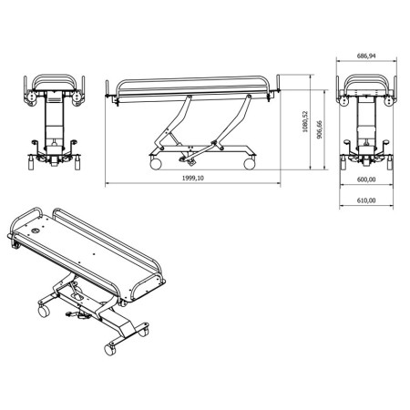 GIMA CARRELLO DOCCIA - IDRAULICO