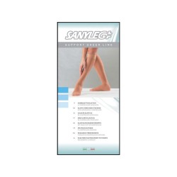 SANYLEG GAMBALETTO - L/XL - FORTE COMPRESSIONE - NERO