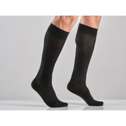 SANYLEG GAMBALETTO COTONE UNISEX-MEDIA COMPRESSIONE- NERO-DIVERSE MISURE