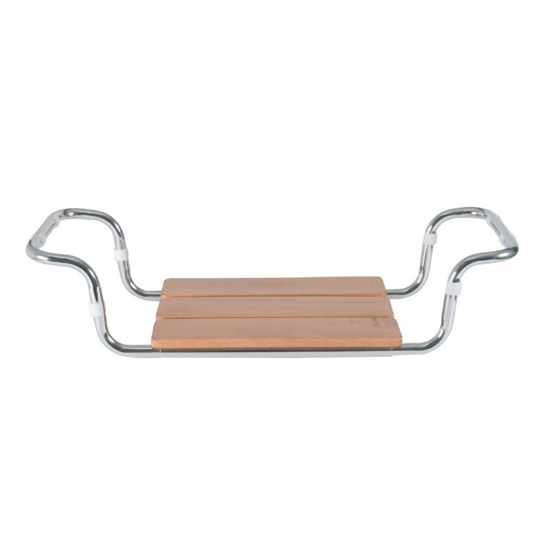 MORETTI SEDILE PER VASCA DA BAGNO CON SEDUTA IN LEGNO