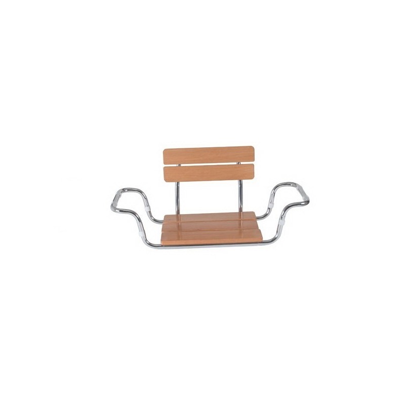 MORETTI SEDILE PER VASCA DA BAGNO SEDUTA IN LEGNO CON SCHIENALE