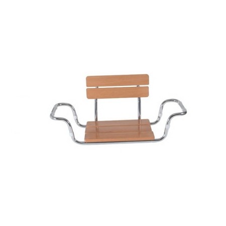 MORETTI SEDILE PER VASCA DA BAGNO SEDUTA IN LEGNO CON SCHIENALE