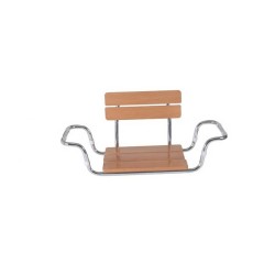 MORETTI SEDILE PER VASCA DA BAGNO SEDUTA IN LEGNO CON SCHIENALE