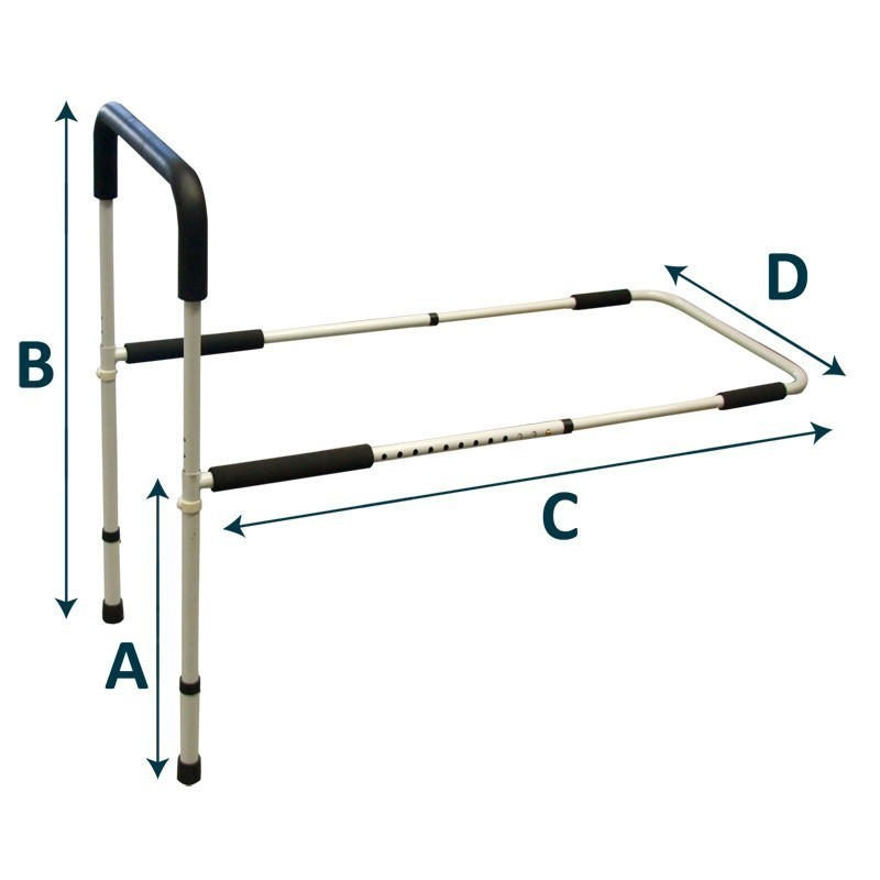 MORETTI SPONDA DA LETTO ANTICADUTA - IN ALLUMINIO VERNICIATO