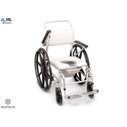 MORETTI SEDIA PER WC E DOCCIA AD AUTOSPINTA - IMBOTTITURA IN PVC