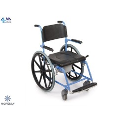 MORETTI SEDIA COMODA PER WC E DOCCIA AD AUTOSPINTA - IMBOTTITURA IN PU