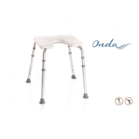 MORETTI SEDILE PER DOCCIA CON SEDUTA ROTONDA – REGOLABILE IN ALTEZZA