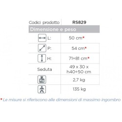 MORETTI SEDILE DA DOCCIA SENZA SCHIENALE CON BRACCIOLI –MODELLI DIVERSI